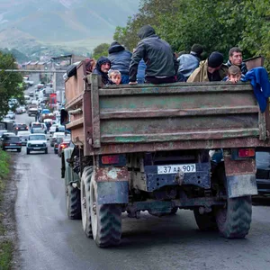 Immer mehr Menschen flüchten aus der Region Berg-Karabach.