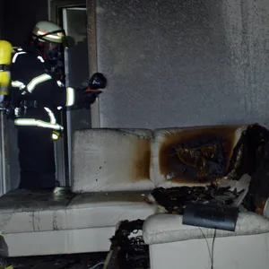 Im Wohnzimmer brach das Feuer aus. Die Wohnung ist nun unbewohnbar.