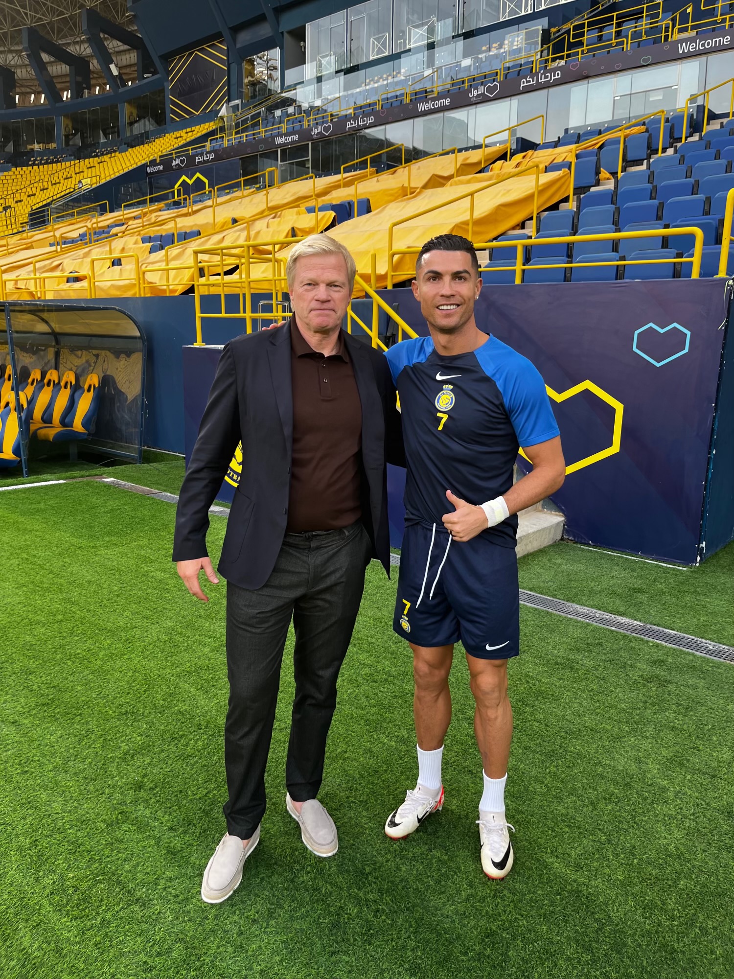 Oliver Kahn und Christiano Ronaldo