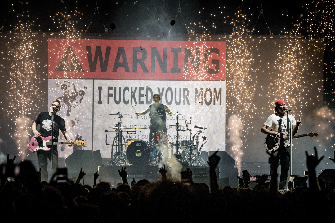 Fans feiern in der Barclays Arena die „Rückkehr“ von Blink-182.