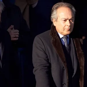 Farhad Moshiri auf der Tribüne