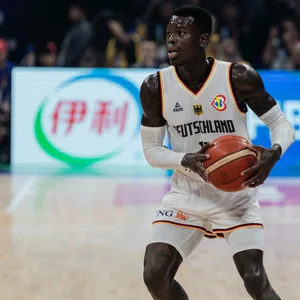Dennis Schröder beim Spiel gegen Lettland