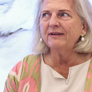 Die Ex-Außenministerin Österreichs, Karin Kneissl (parteilos).