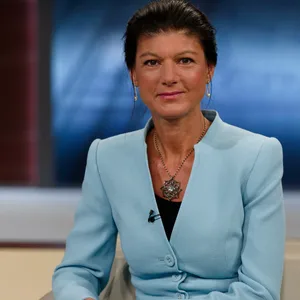 Sahra Wagenknecht im Studio der ARD-Talksendung Anne Will.