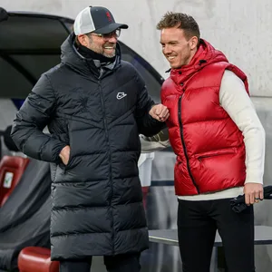 Jürgen Klopp und Julian Nagelsmann bei einem Champions League Spiel