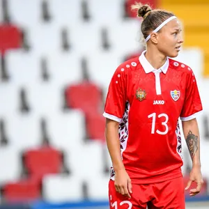 Violeta Mițul in einem Länderspiel für Moldau