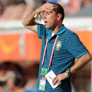 Kleiton Lima bei der Frauen-WM 2011 als Nationaltrainer Brasiliens