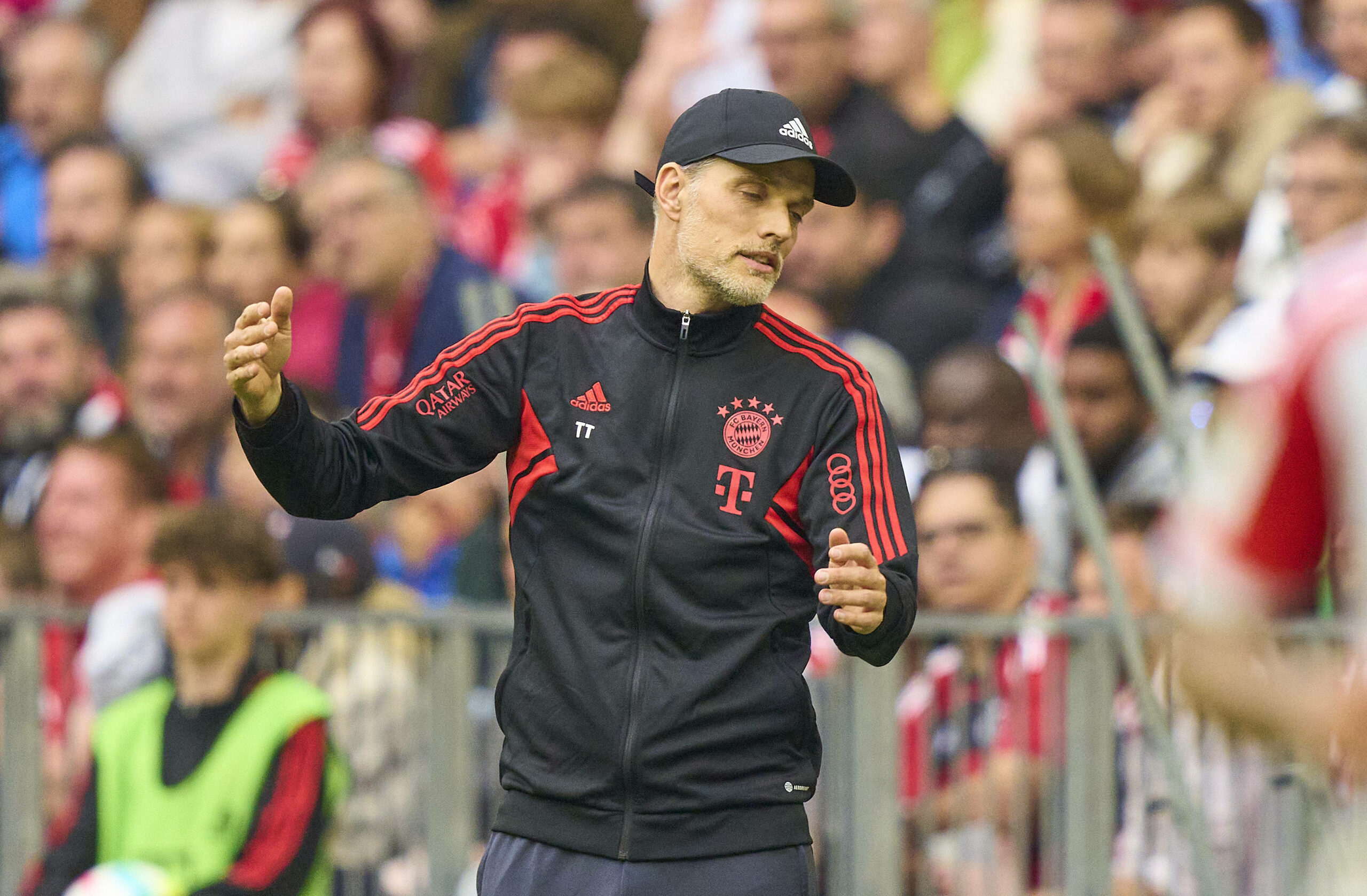 Bayern-Trainer Thomas Tuchel beim Bundesligaspiel gegen RB Leipzig