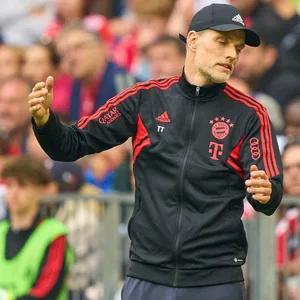 Bayern-Trainer Thomas Tuchel beim Bundesligaspiel gegen RB Leipzig