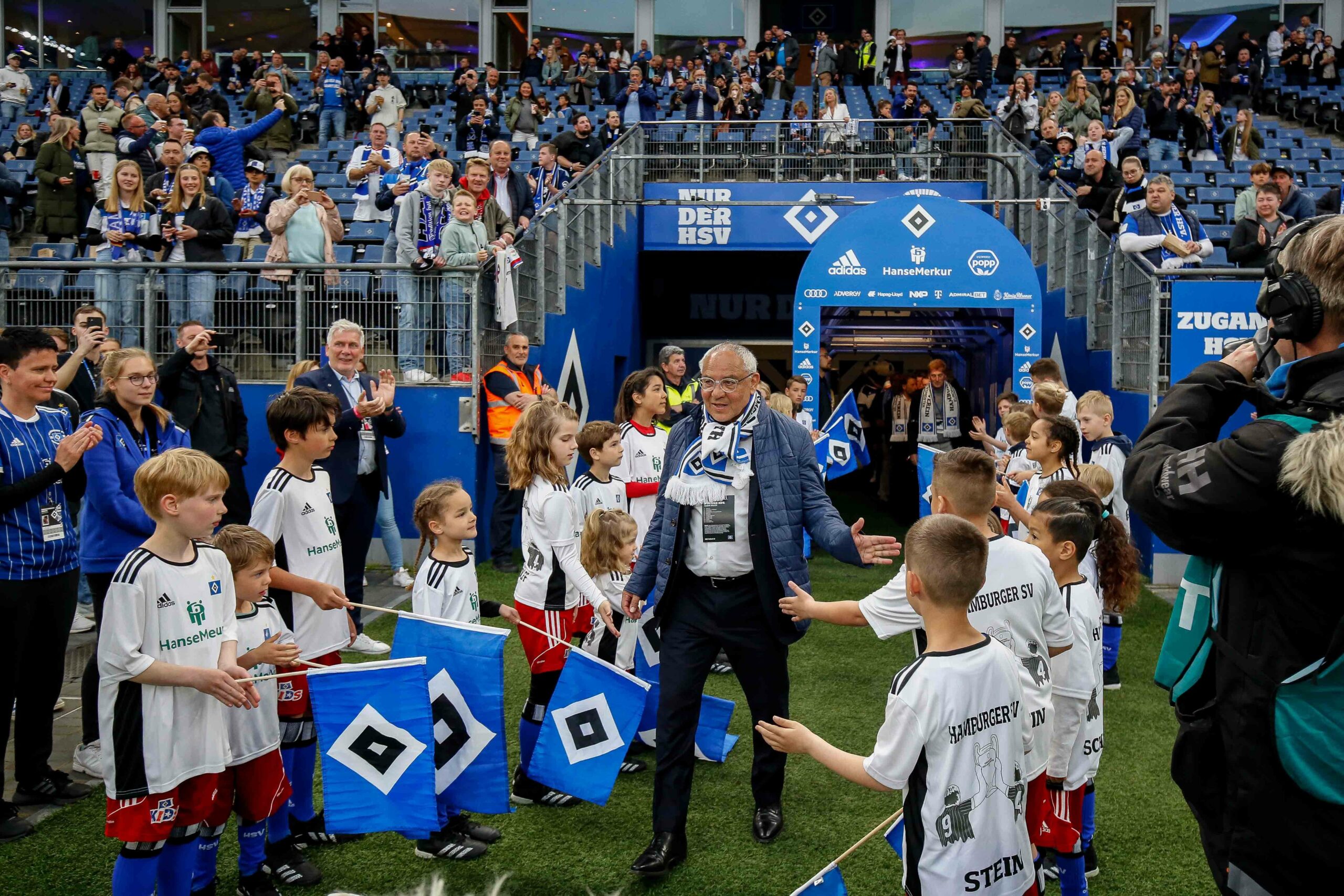 Felix Magath im HSV-Stadion