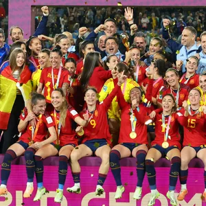 Siegerehrung nach dem WM-Finale 2023