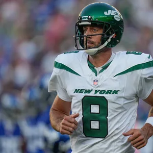 NFL-Profi Aaron Rodgers im Trikot der New York Jets