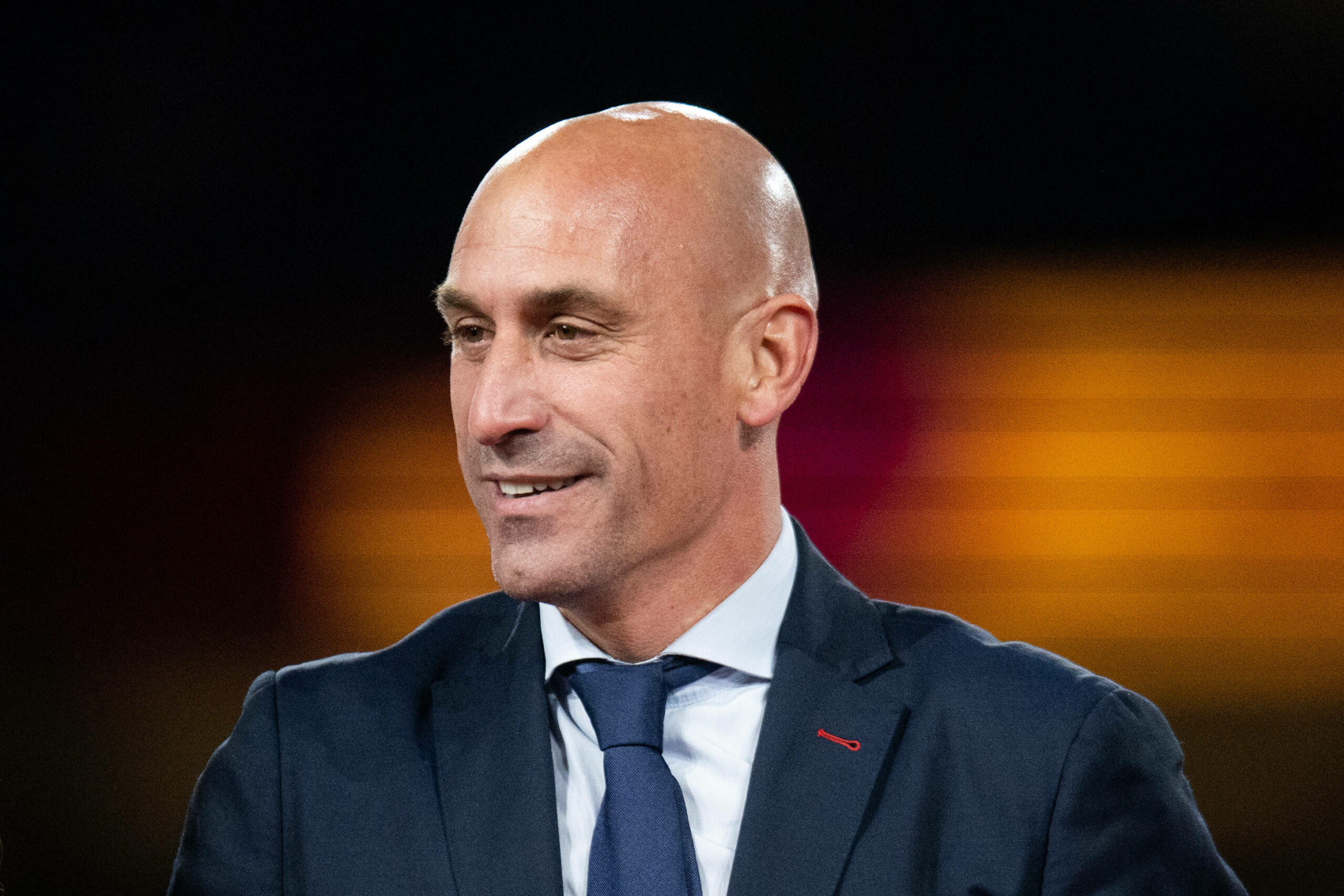 Spanien-Boss Luis Rubiales bei der Siegerehrung des WM-Finales