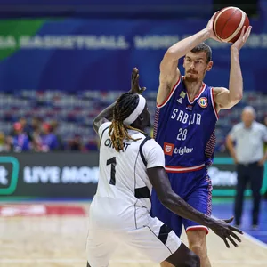 Boriša Simanić beim WM-Auftakt gegen Südsudan.
