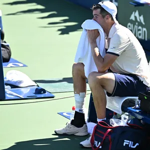 John Isner nach seiner Niederlage bei den US Open