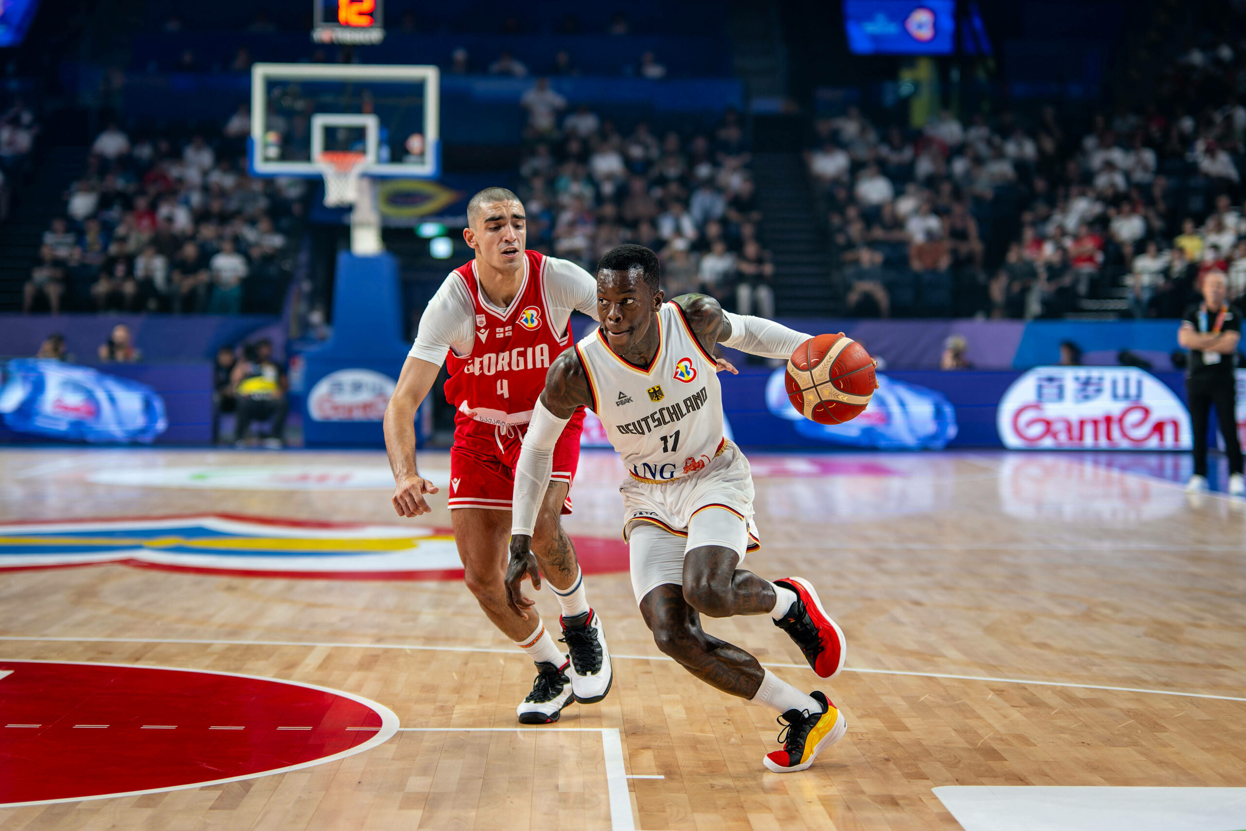 Dennis Schröder im Spiel gegen Georgien