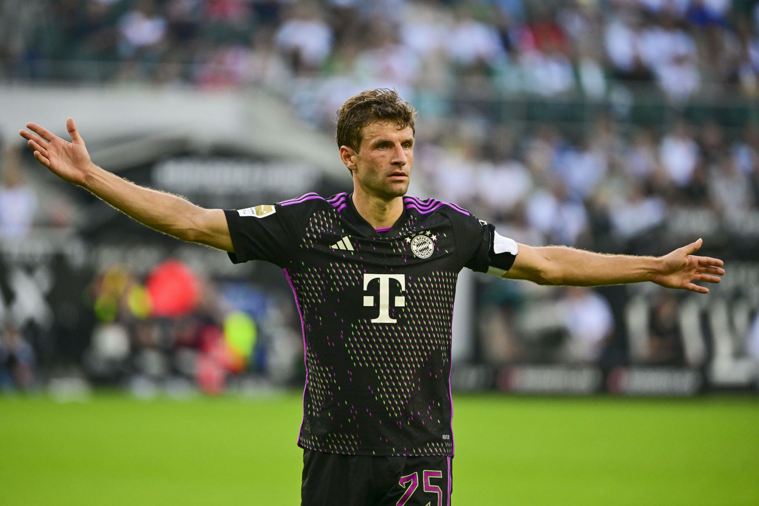 Thomas Müller im Spiel gegen Borussia Mönchengladbach