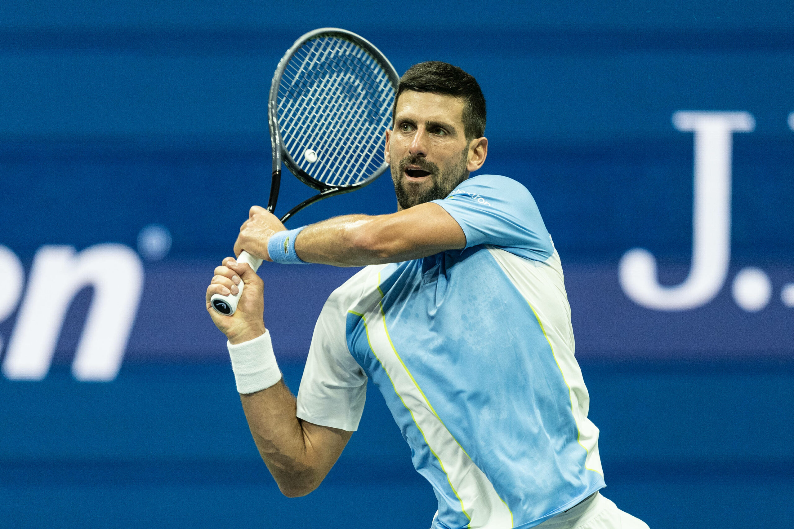 Novak Djokovic bei den US Open im Halbfinale