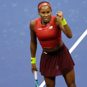 Coco Gauff jubelt über ihren Sieg bei den US Open