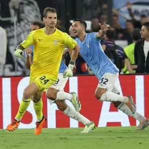 Jubel Lazio Rom nach Tor von Ivan Provedel