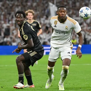 David Datro Fofana (Union Berlin) gegen David Alaba (Real Madrid)