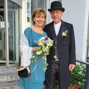 Michael und Katja Richter am Standesamt