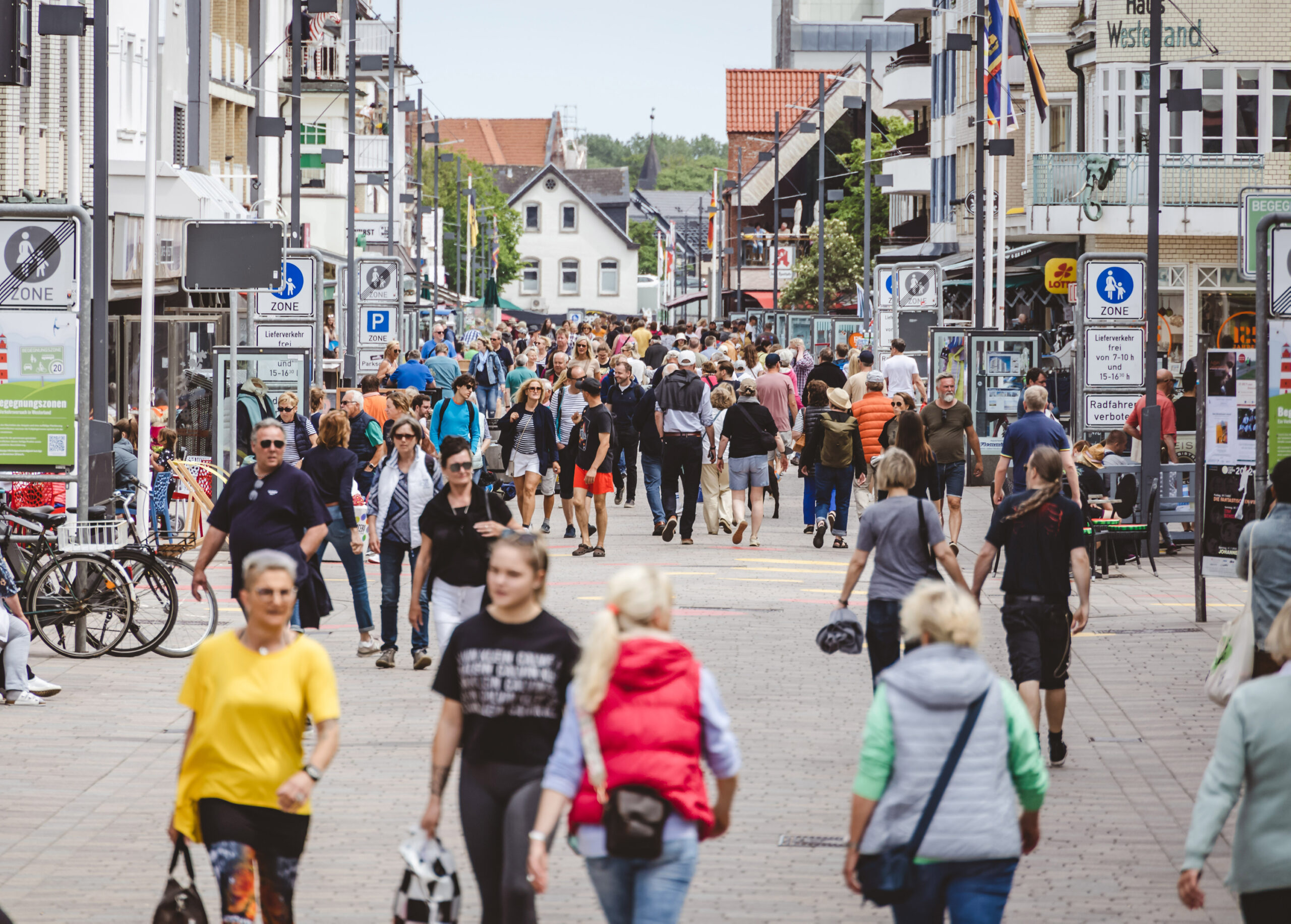 Die Friedrichsstraße in Westerland