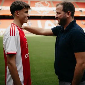 Rafael und Damian van der Vaart bei Ajax Amsterdam