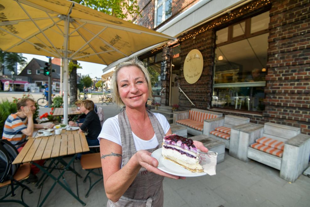 Im Café Luise in Fuhlsbüttel sind auch die Torten hausgemacht.