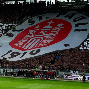 Choreographie auf der Gegengerade am Millerntor