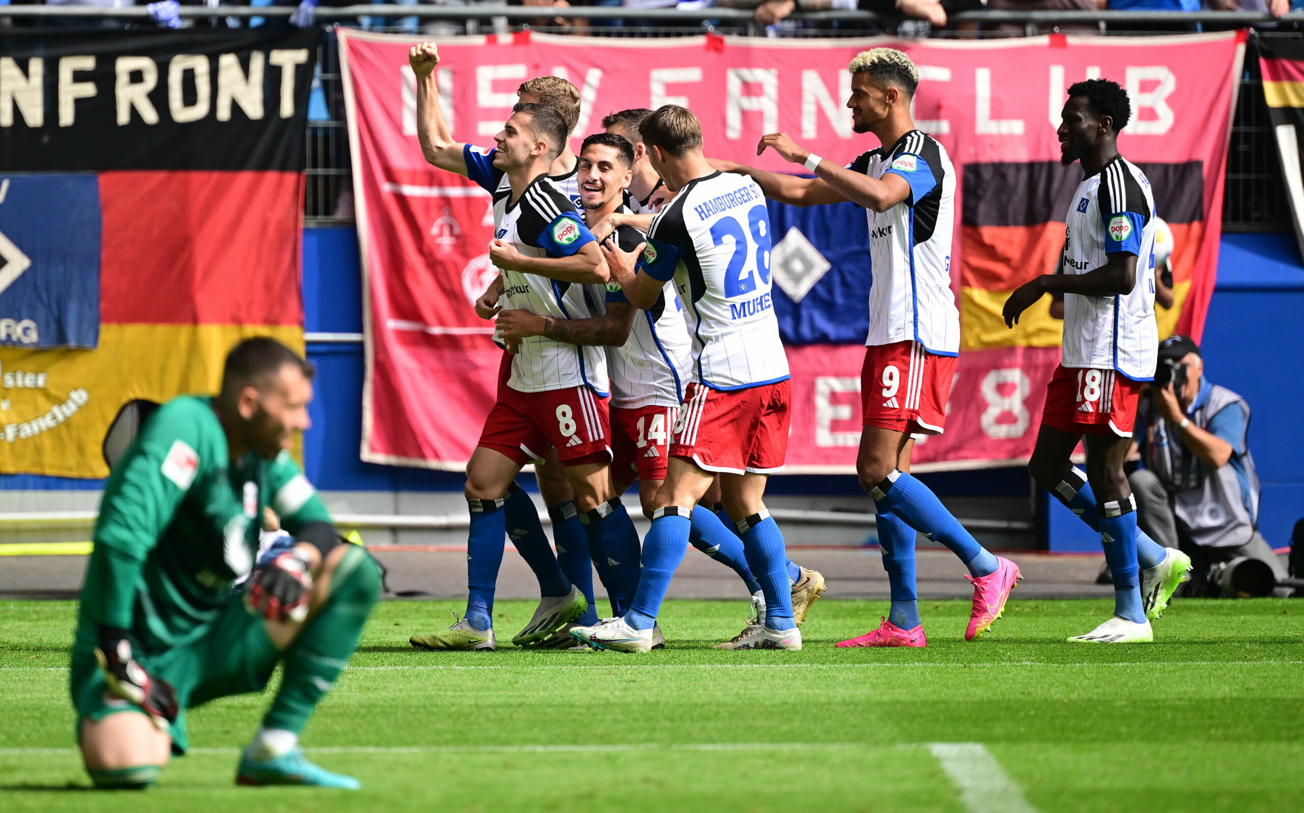 HSV-Jubel gegen Rostock
