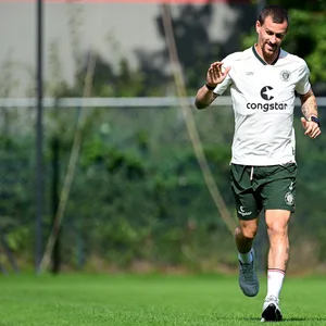 Simon Zoller beim Lauftraining