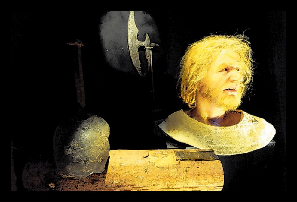Störtebeker-Display im Museum für Hamburgische Geschichte am Holstenwall in der Neustadt