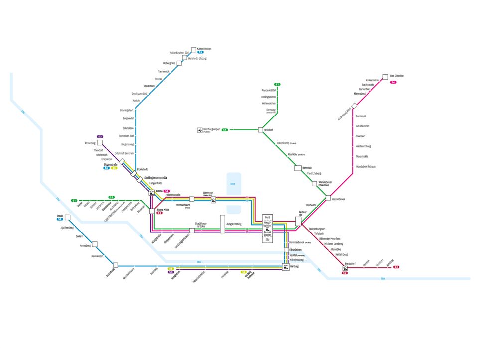 Der neue S-Bahn Plan ab 2030 mit der S6, die ab Ende 2029 fahren soll.
