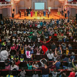 Das Gipfeltreffen der „Klangstrolche“ in der Laeiszhalle im vergangenen Jahr.
