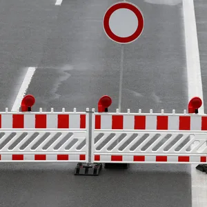 Sperrung auf einer Autobahn