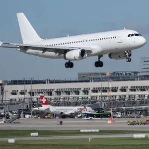 Flughafen Stuttgart Landung