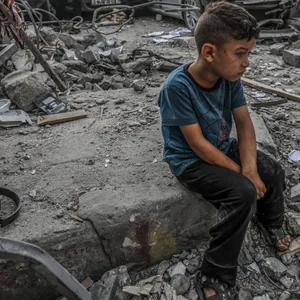 Ein Junge in Gaza
