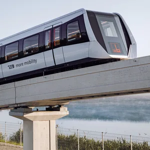 Sieht spektakulär aus: Die Magnetschwebebahn der Firma Max Bögl – kommt sie bald auch in Stellingen zum Einsatz?