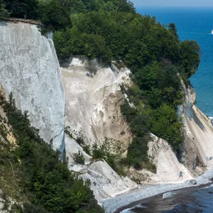 Blick auf die Kreidefelsformation Königsstuhl