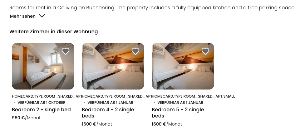 „Spot A Home“ bietet mehrere Zimmer in Volksdorf an. Eins davon kostet 1600 Euro pro Monat.