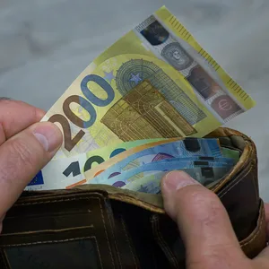Geldbörse mit Geldscheinen