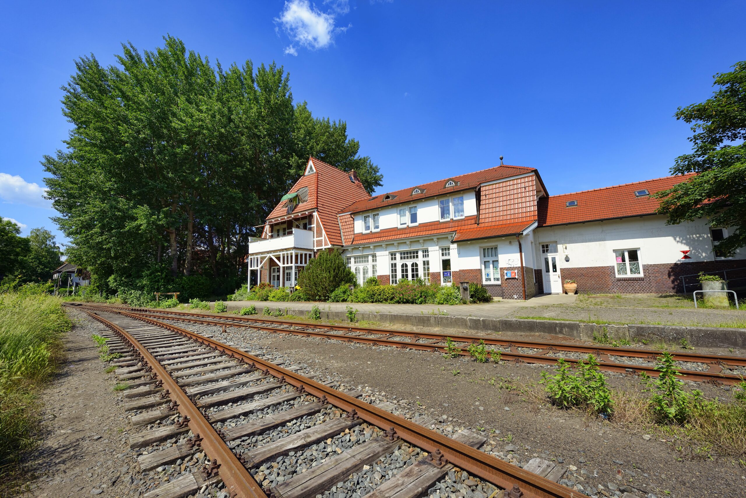 Der heute stillgelegte Bahnhof Bergedorf-Süd – dort könnten nach einer Reaktivierung wieder Züge halten.