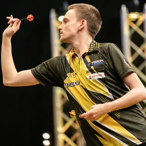 Ricardo Pietreczko bei der European Tour im Darts