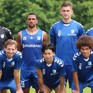 Teile des FCM-Teams beim Training