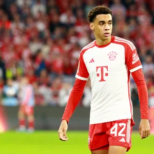 Jamal Musiala auf dem Fußballfeld