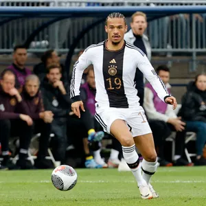 Leroy Sané auf dem Fußballfeld