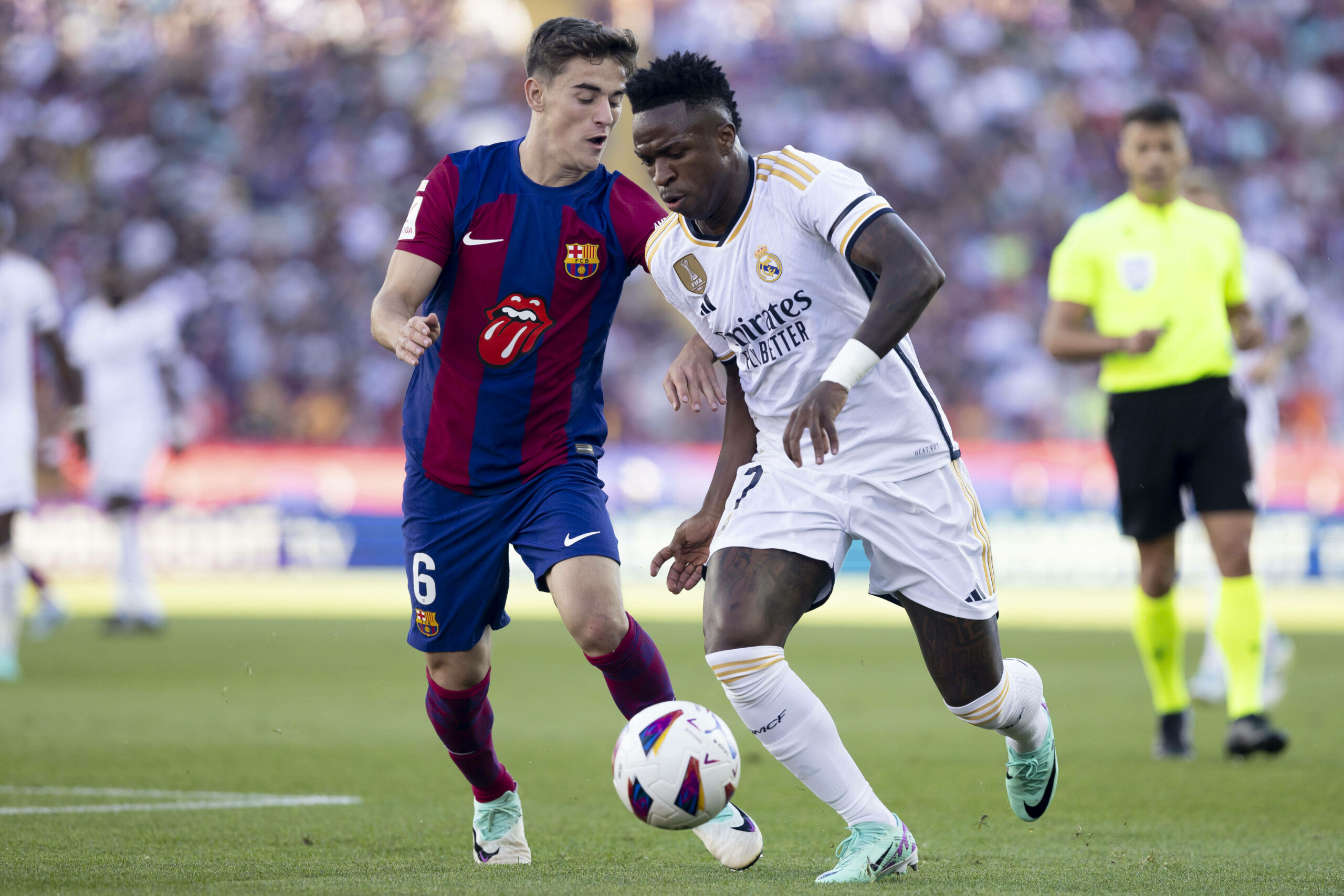 Gavi (FC Barcelona) und Vinicius Junior (Real Madrid)
