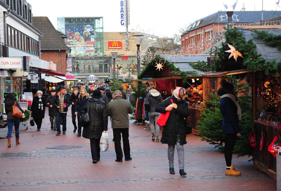 Der Weihnachtsmarkt Niendorf vor dem Tibarg-Center