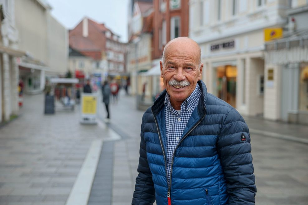 Uwe Niekerken kommt zweimal pro Woche zum Sachsentor.
